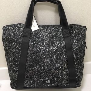 Ideology Black Splatter Duffel Gym Tote